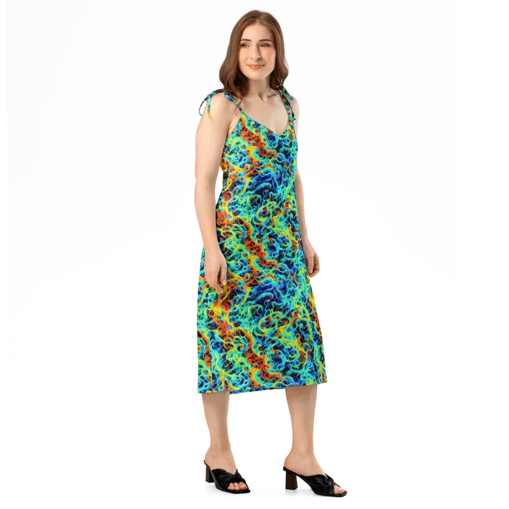 Liquid Frequency on Slip Dress — Right Front