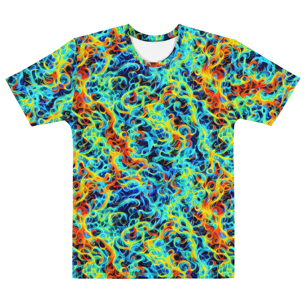 Liquid Frequency on Men's Cotton Crew Neck T-Shirt — Front