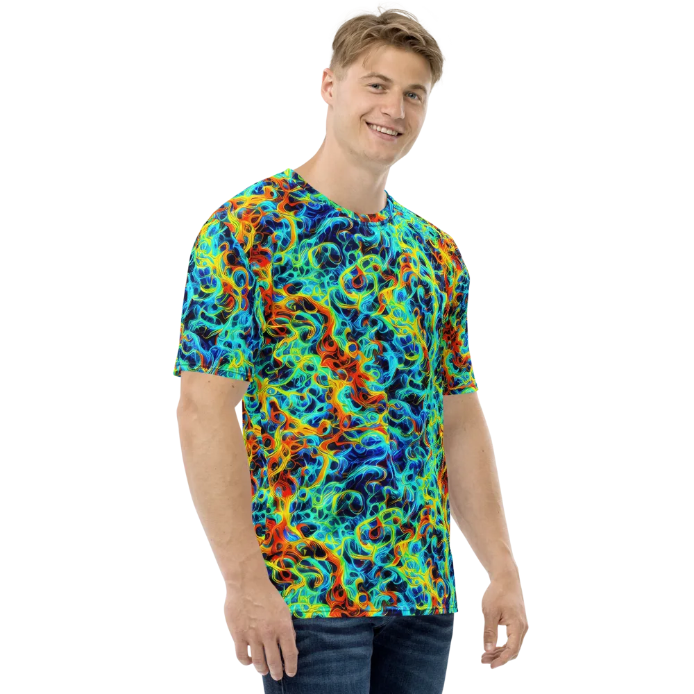Liquid Frequency on Men's Crew Neck T-Shirt — Right