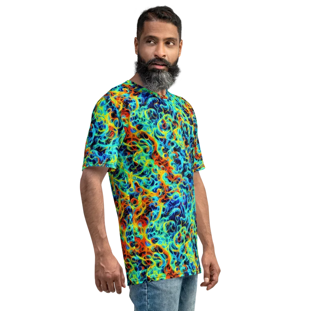 Liquid Frequency on Men's Crew Neck T-Shirt — Right