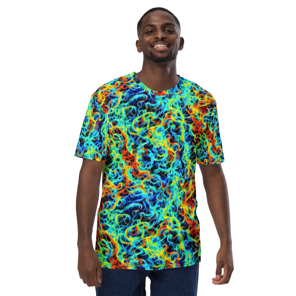 Liquid Frequency on Men's Crew Neck T-Shirt — Front