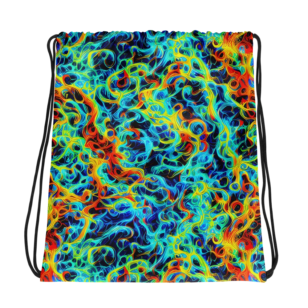 Liquid Frequency on Drawstring Bag — Photo