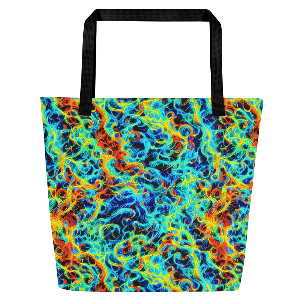Liquid Frequency on Large Tote Bag W/ Pocket — Front