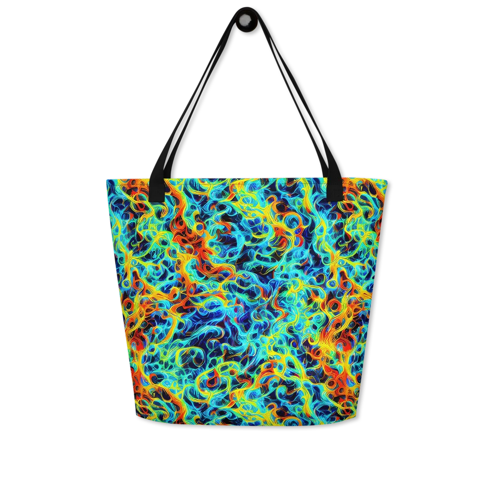 Liquid Frequency on Large Tote Bag W/ Pocket — Front
