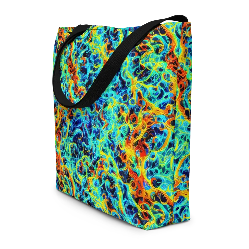 Liquid Frequency on Large Tote Bag W/ Pocket — Front