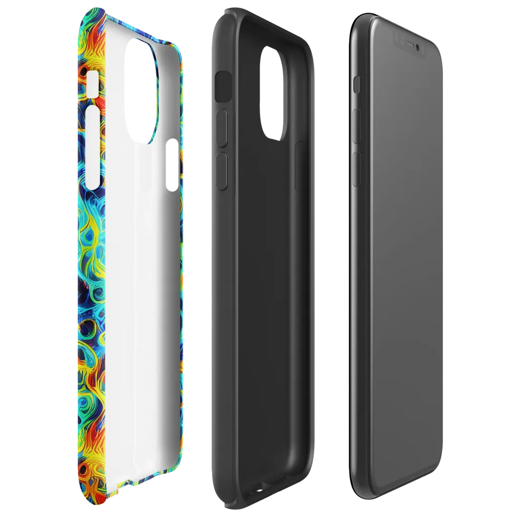 Liquid Frequency on Tough Case for iPhone® — Right