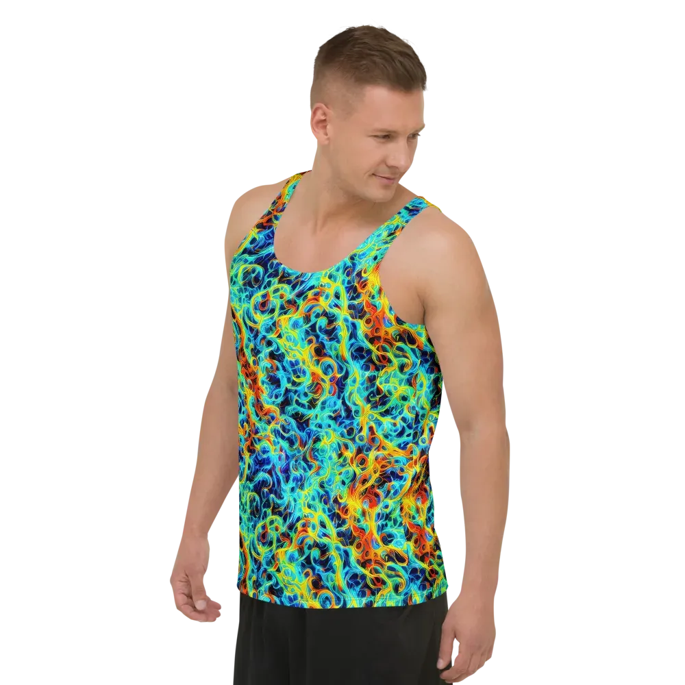 Liquid Frequency on Men's Tank Top — Left Front