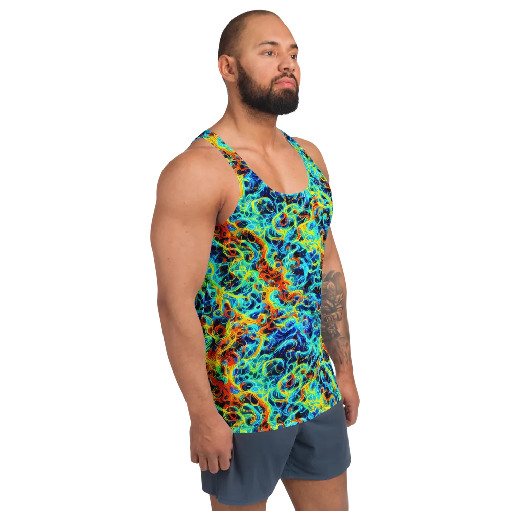 Liquid Frequency on Men's Tank Top — Right Front