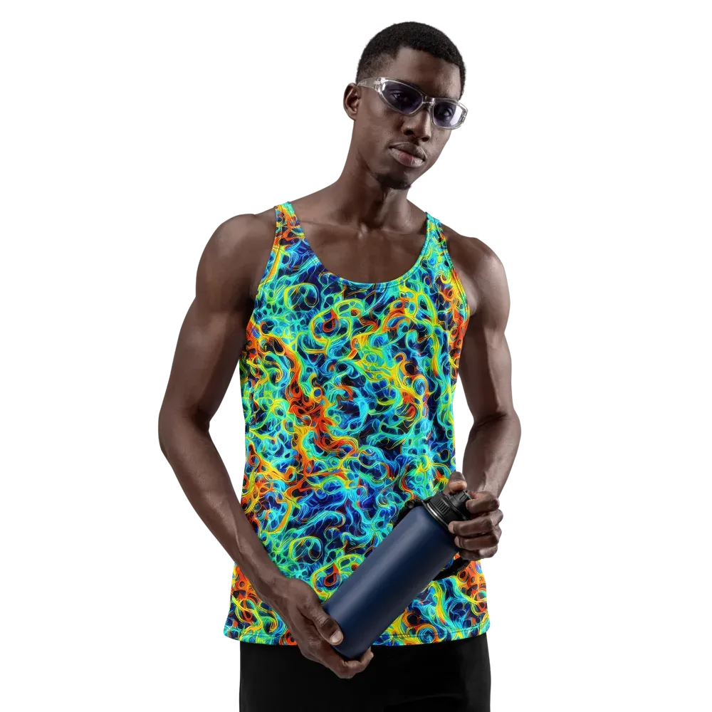 Liquid Frequency on Men's Tank Top — Front