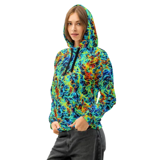 Liquid Frequency on a Cotton Hoodie
