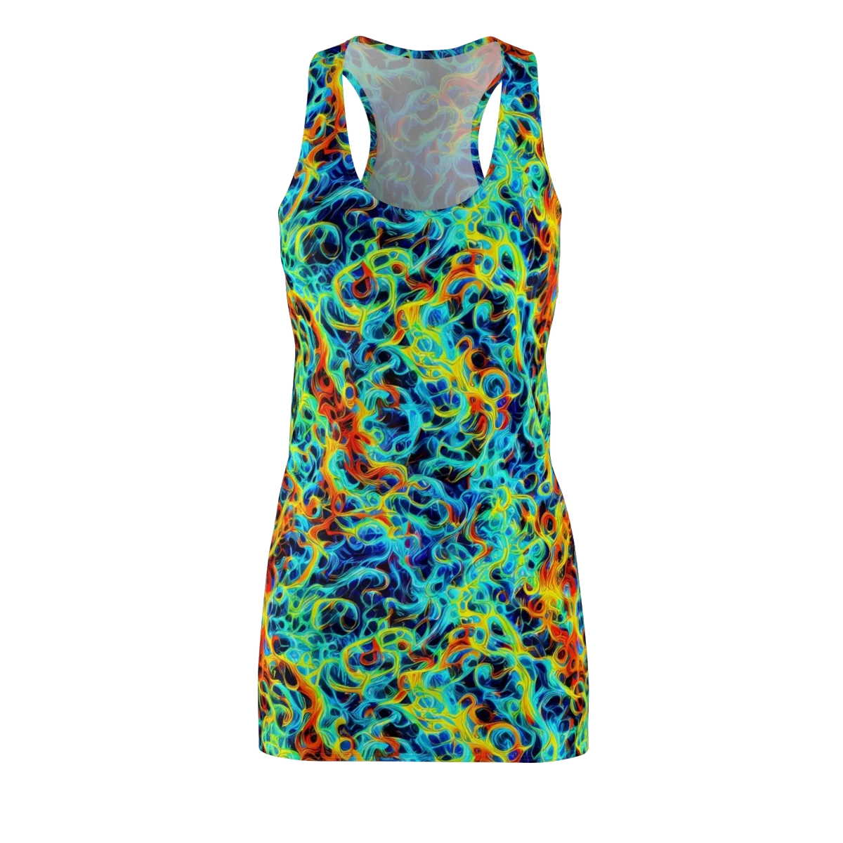 Liquid Frequency on Racerback Dress — Front