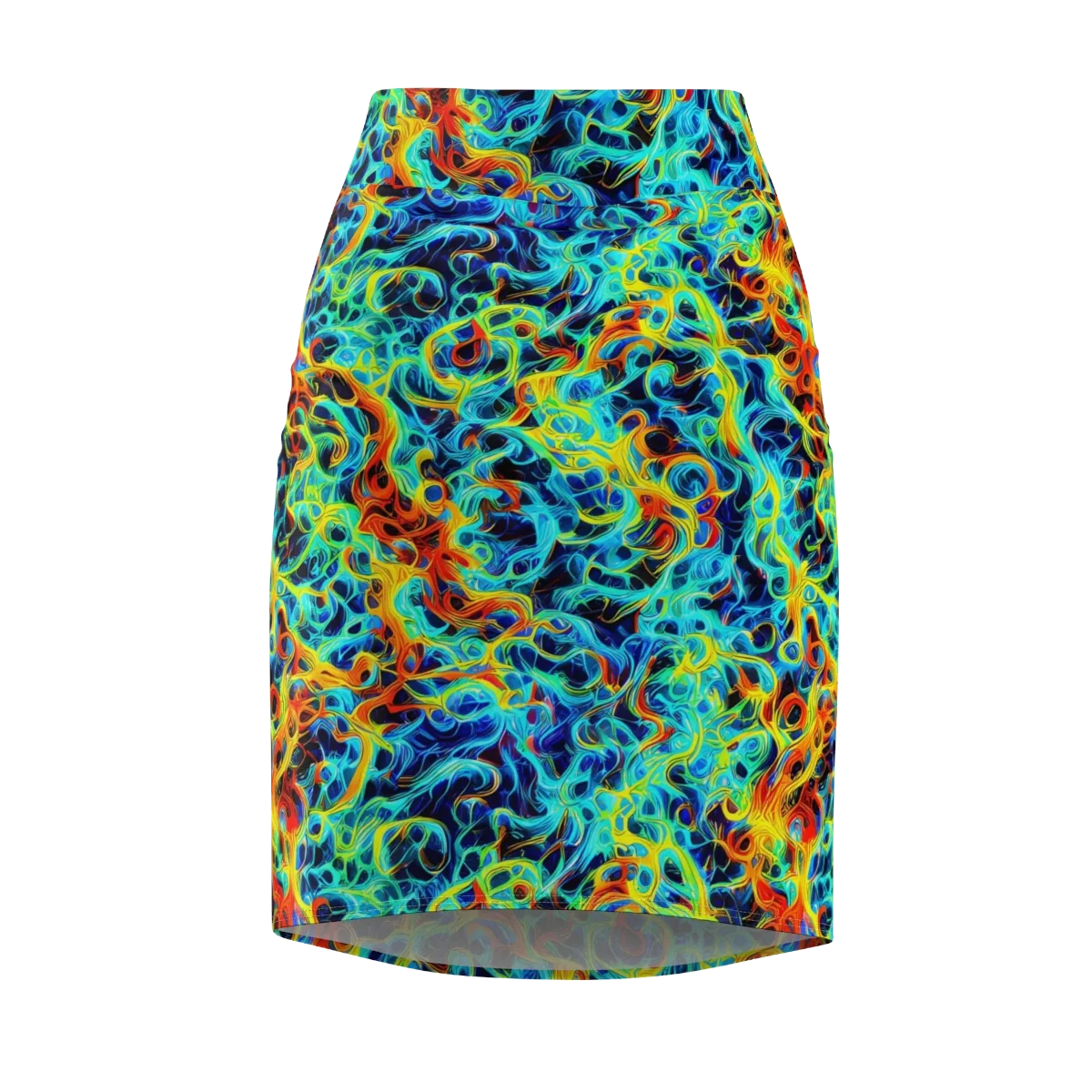 Liquid Frequency on Pencil Skirt — Front
