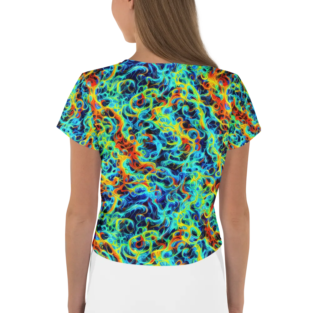 Liquid Frequency on Crop Tee — Back