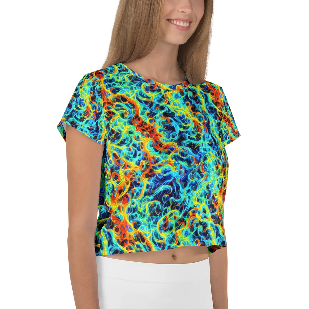 Liquid Frequency on Crop Tee — Right