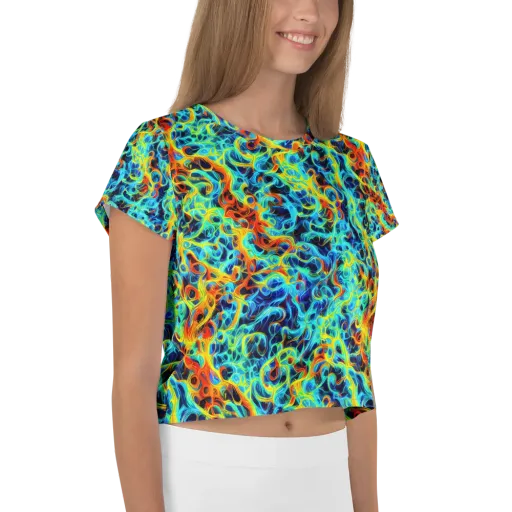 Liquid Frequency on a Crop Tee