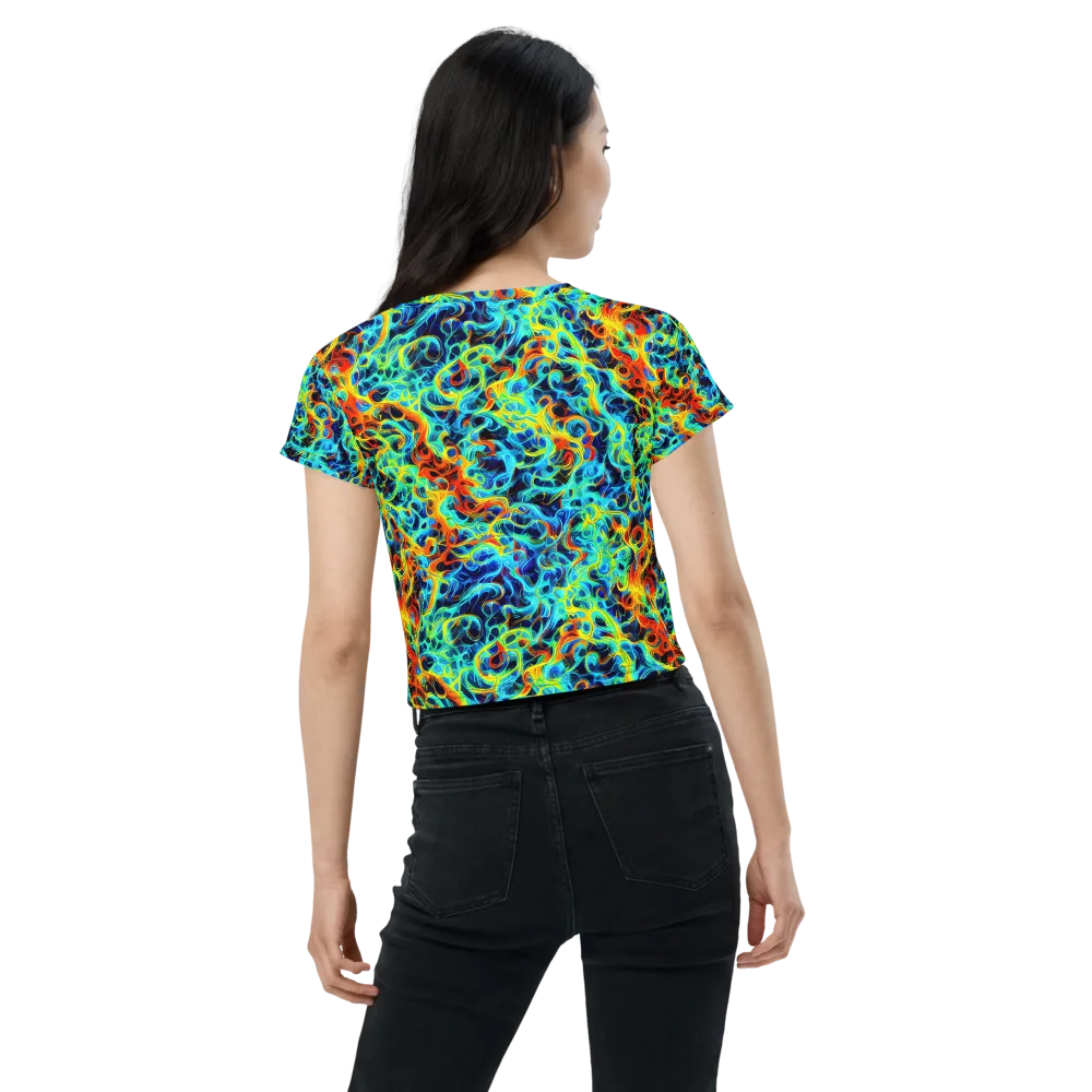 Liquid Frequency on Crop Tee — Back