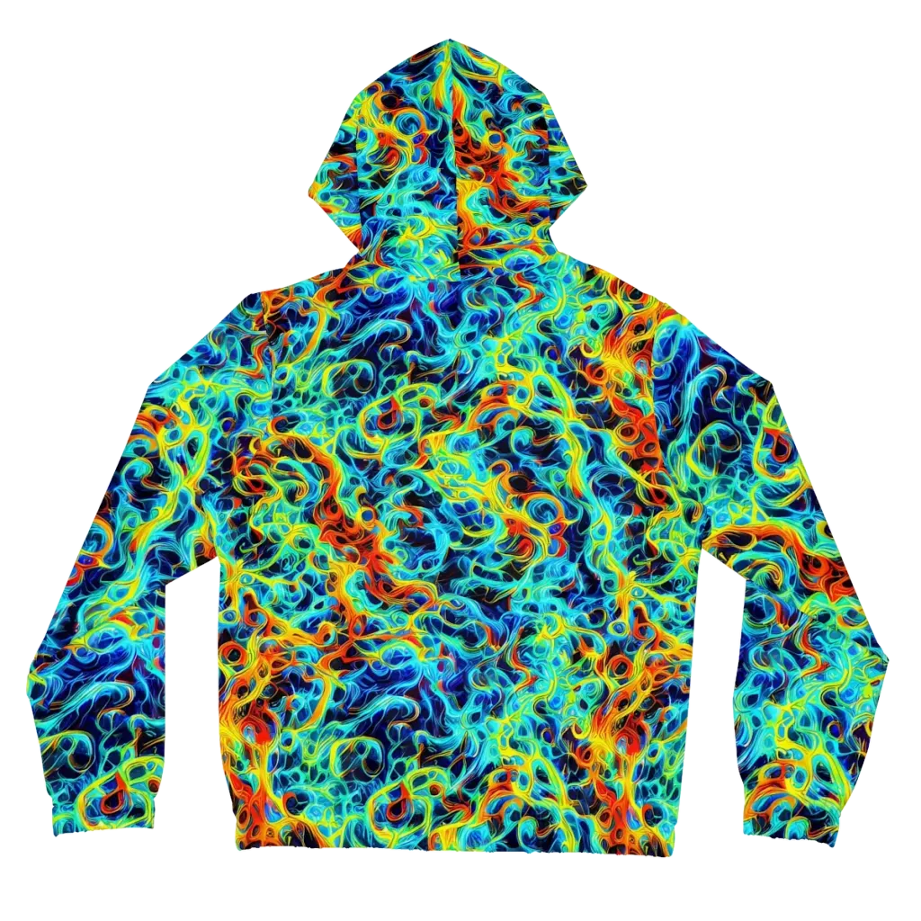 Liquid Frequency on Women's Full-Zip Hoodie — Back