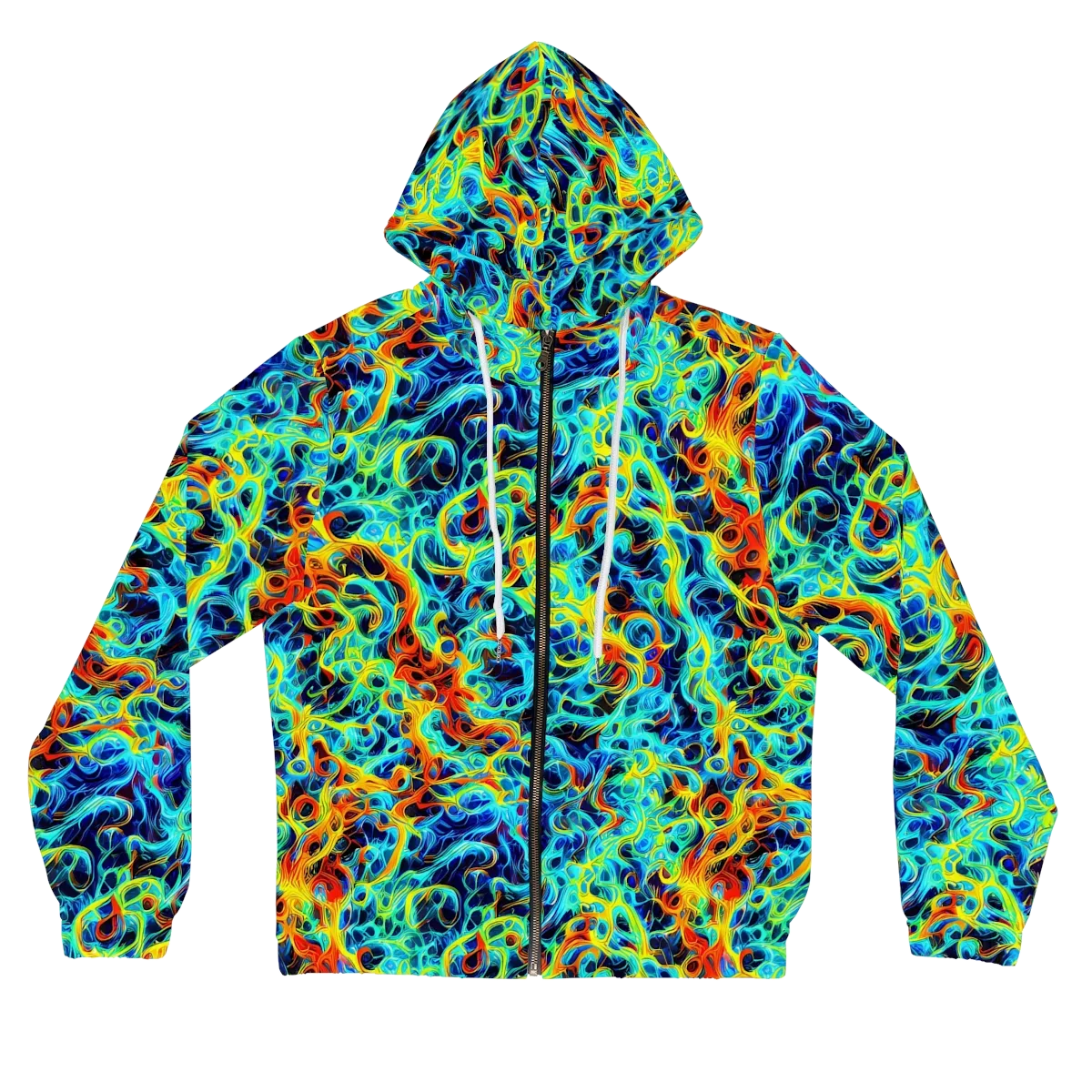 Liquid Frequency on Women's Full-Zip Hoodie — Front