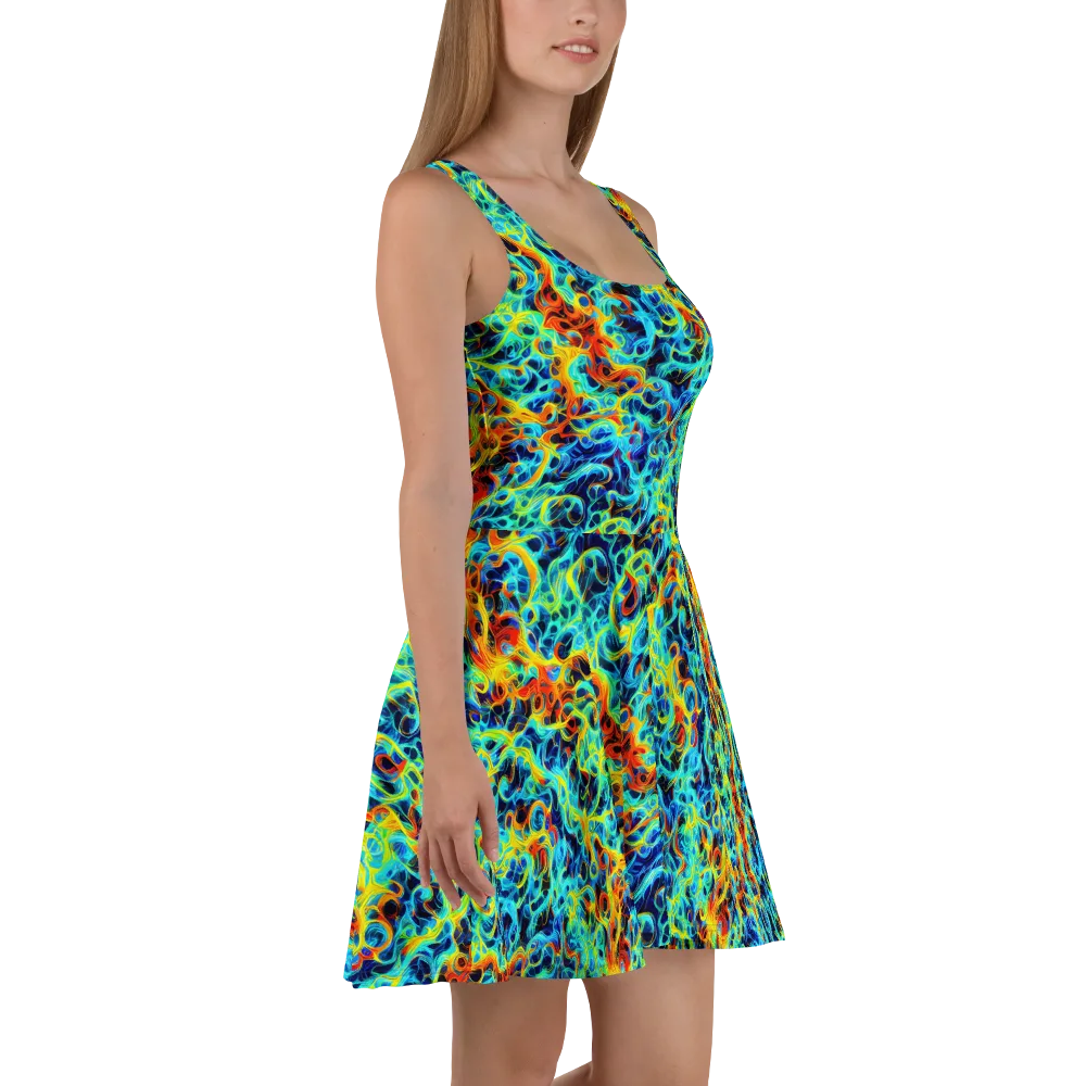 Liquid Frequency on Skater Dress — Right