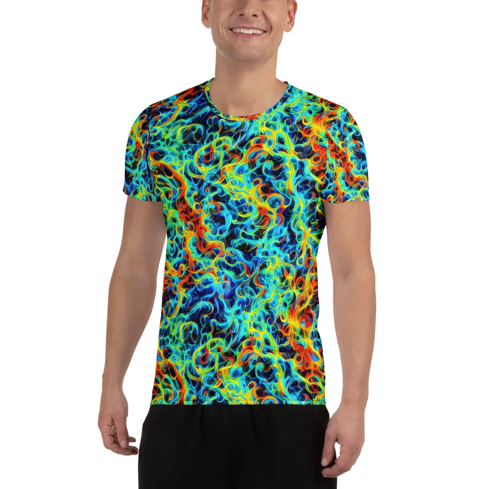 Liquid Frequency on Men's Athletic T-Shirt — Front