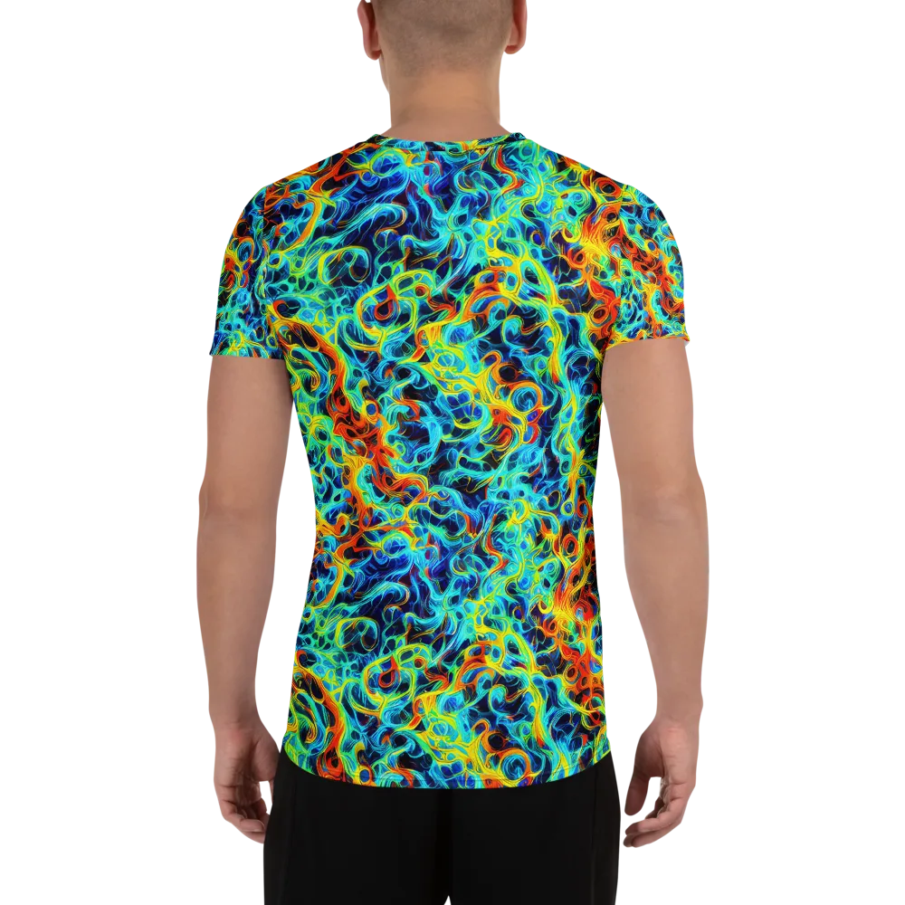 Liquid Frequency on Men's Athletic T-Shirt — Back