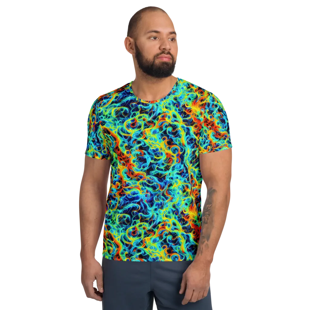 Liquid Frequency on Men's Athletic T-Shirt — Front