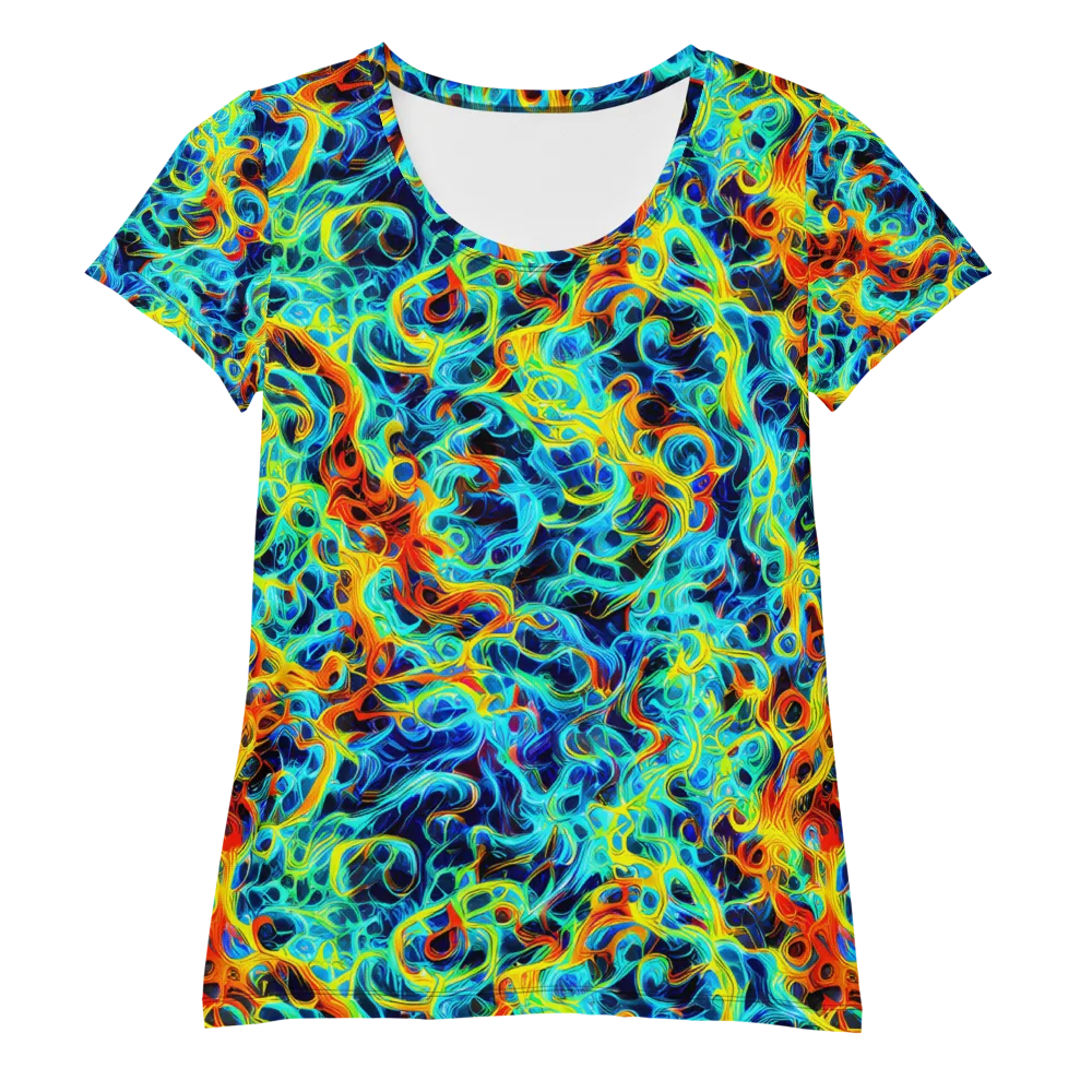 Liquid Frequency on Women's Athletic T-Shirt — Front