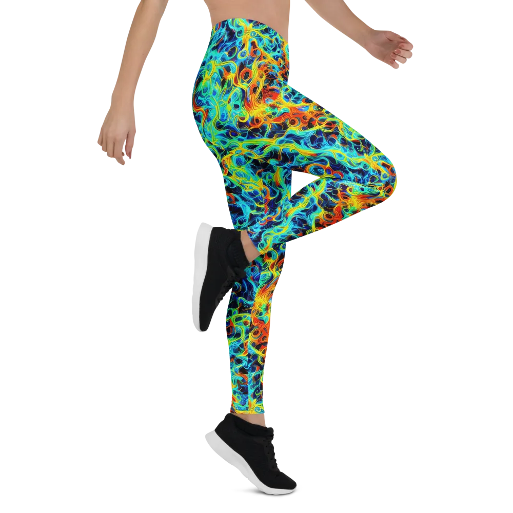 Liquid Frequency on Leggings — Right