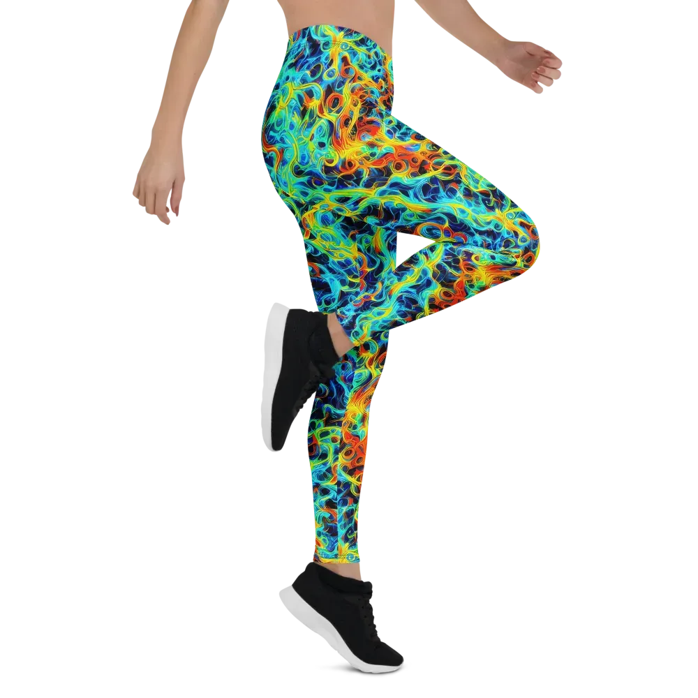 Liquid Frequency on Leggings — Right