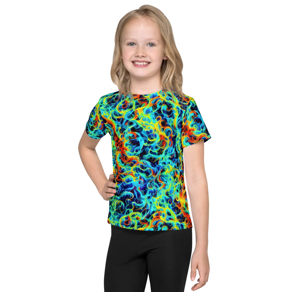 Liquid Frequency on Kids Crew Neck T-Shirt — Front