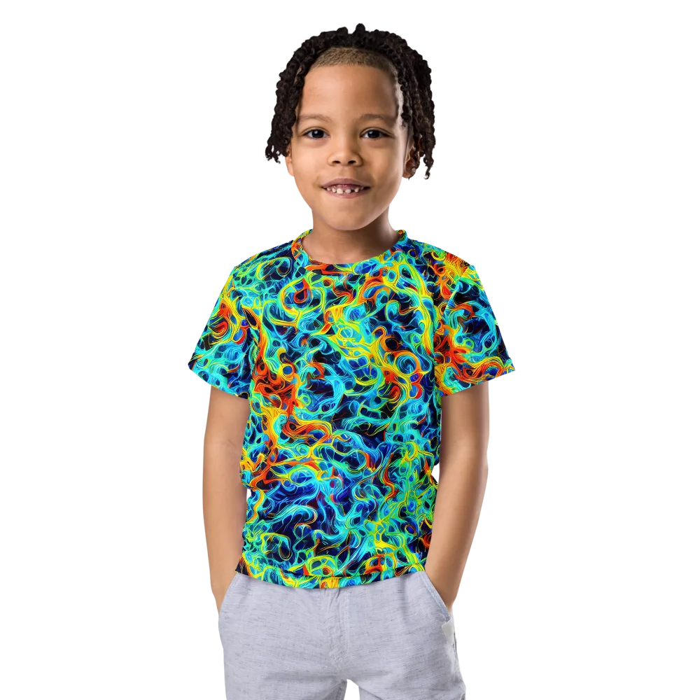 Liquid Frequency on Kids Crew Neck T-Shirt — Front