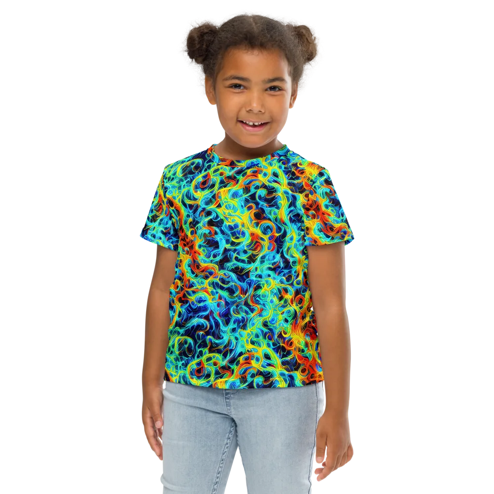 Liquid Frequency on Kids Crew Neck T-Shirt — Front