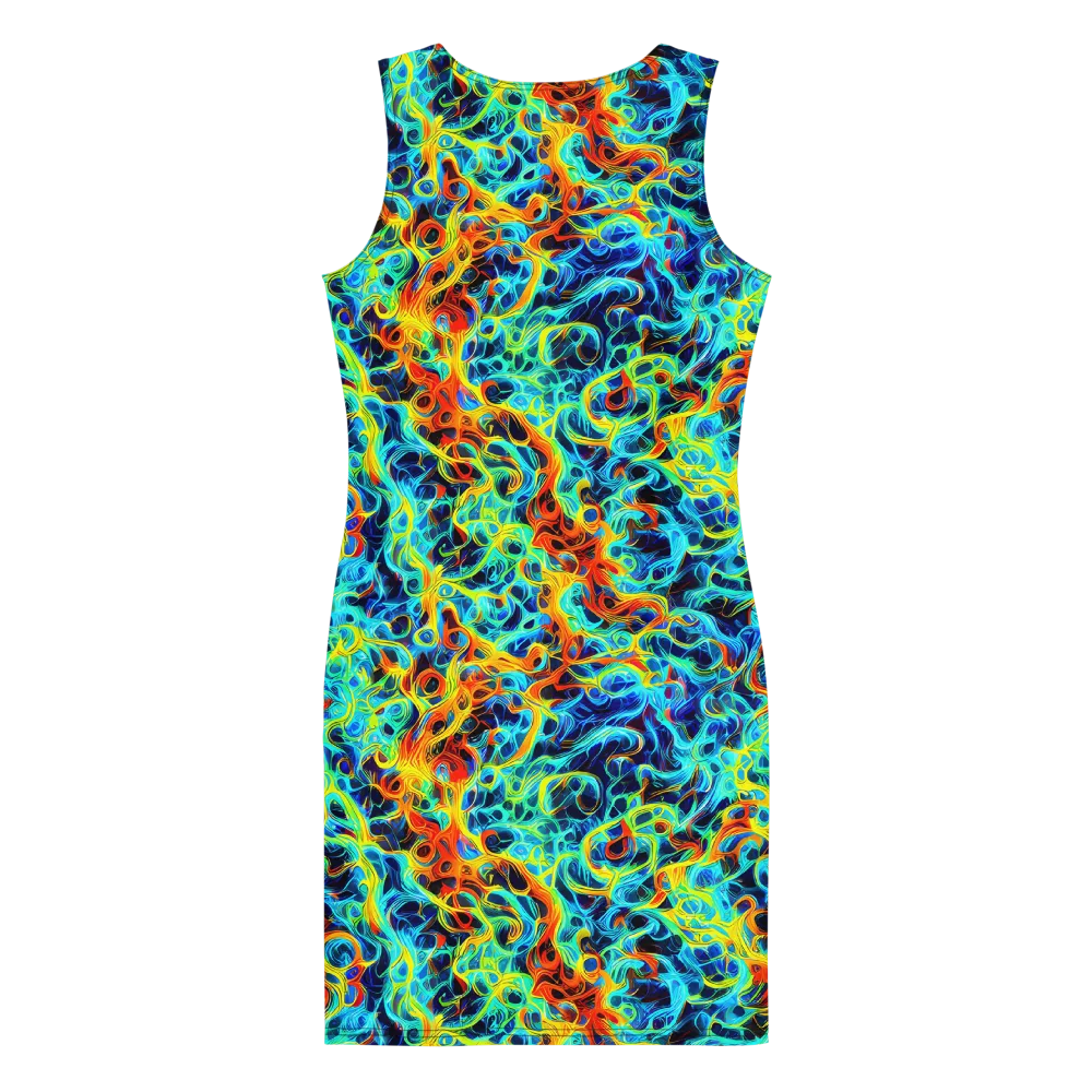 Liquid Frequency on Bodycon Dress — Back