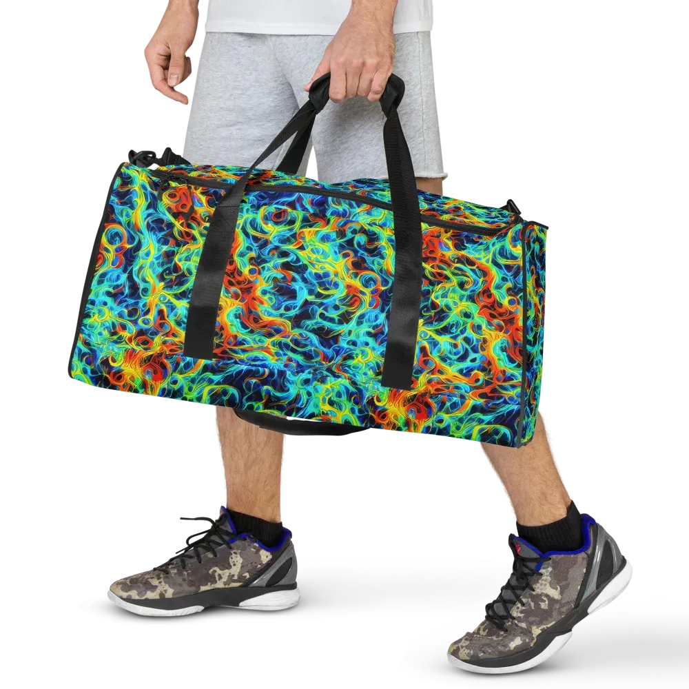 Liquid Frequency on Duffle Bag — Front