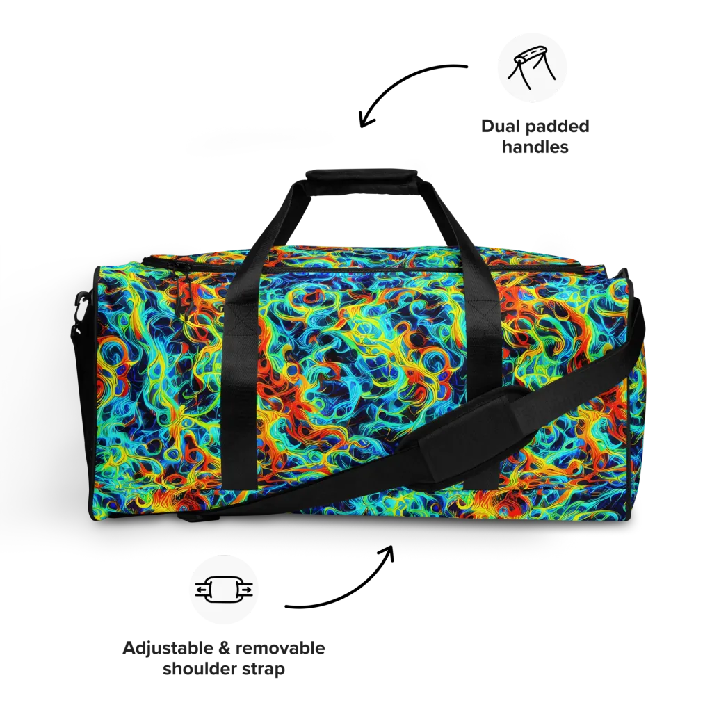 Liquid Frequency on Duffle Bag — Front