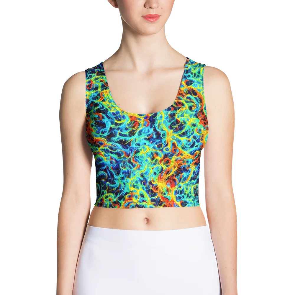 Liquid Frequency on Crop Top — Front