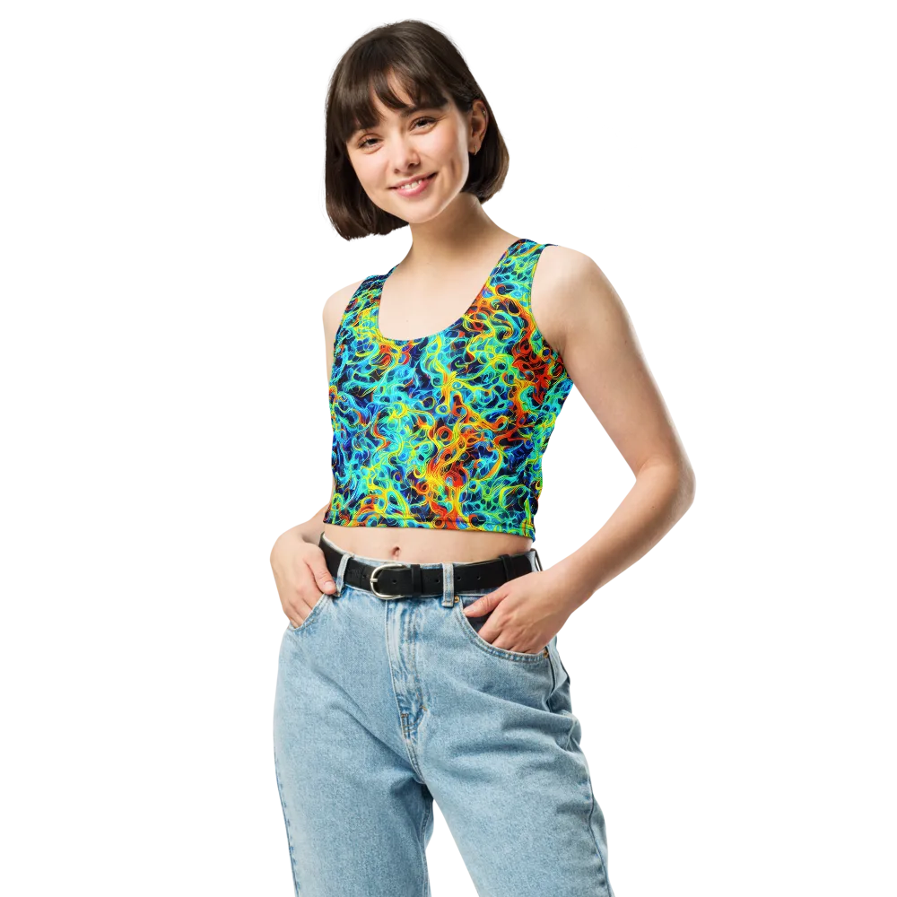 Liquid Frequency on Crop Top — Front