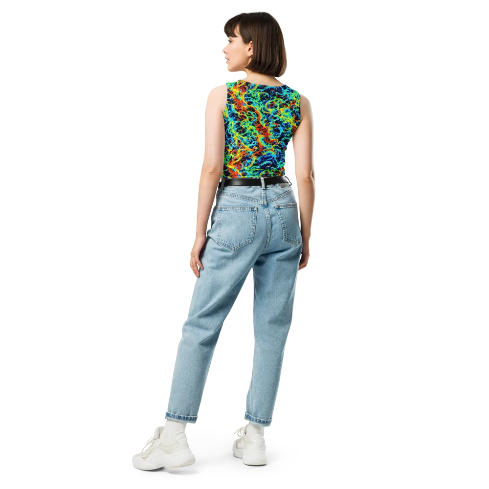 Liquid Frequency on Crop Top — Back