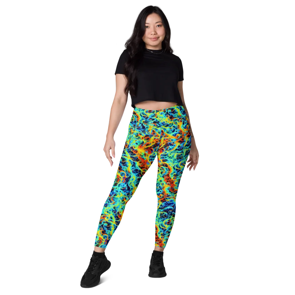 Liquid Frequency on Leggings with Pockets — Front