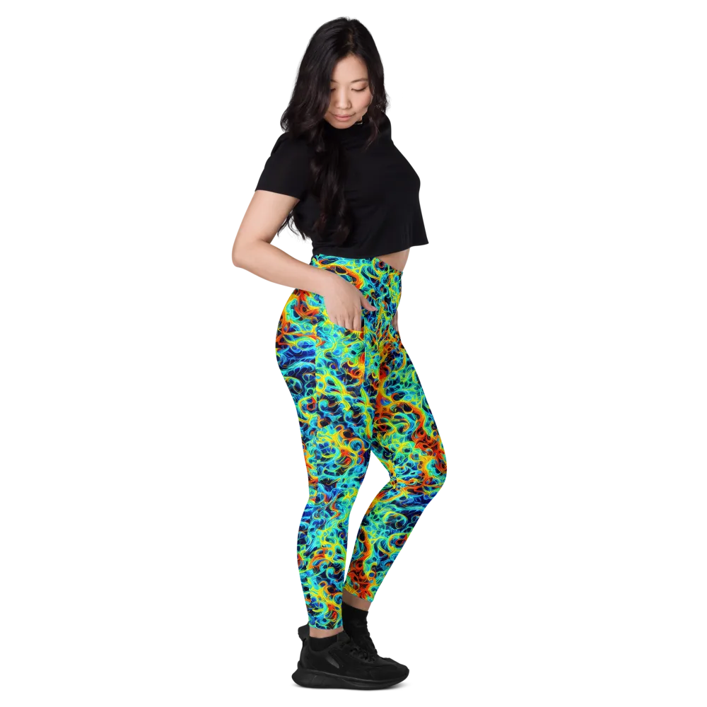 Liquid Frequency on Leggings with Pockets — Right