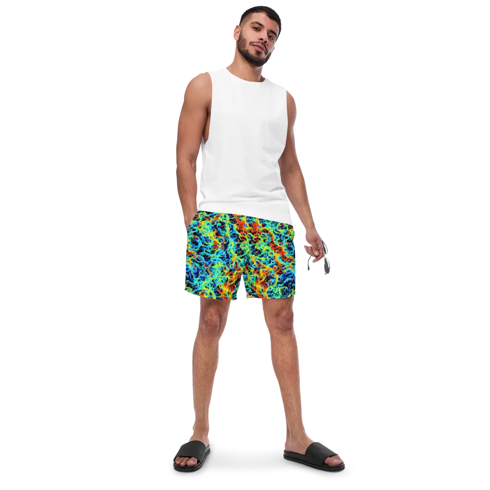 Liquid Frequency on Swim Trunks — Front