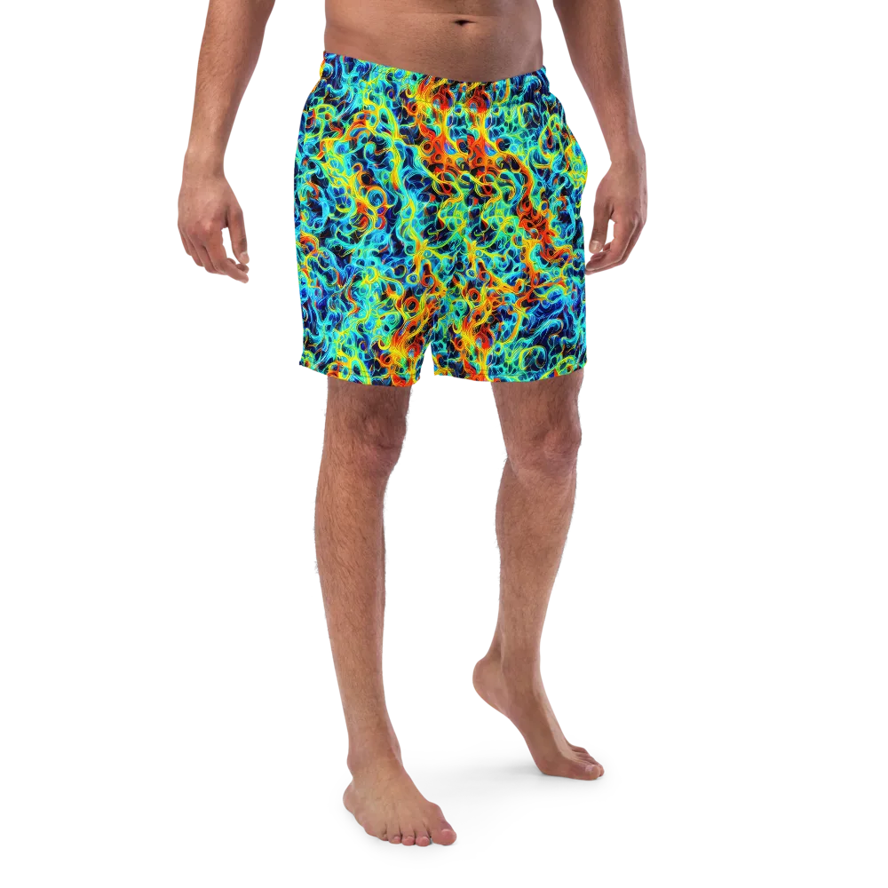 Liquid Frequency on Swim Trunks — Front