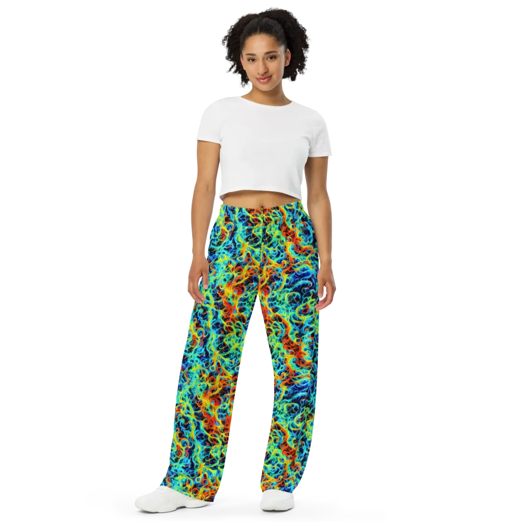 Liquid Frequency on Wide-Leg Pants — Front