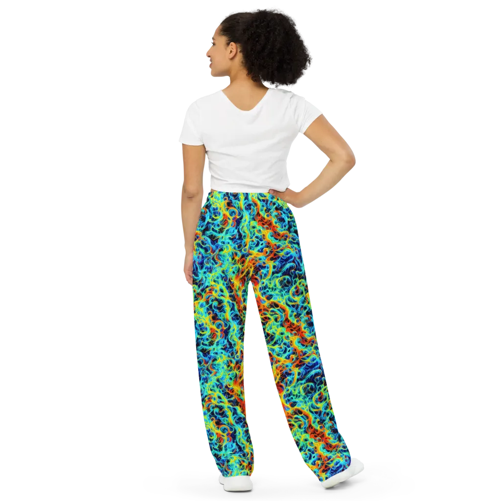 Liquid Frequency on Wide-Leg Pants — Back