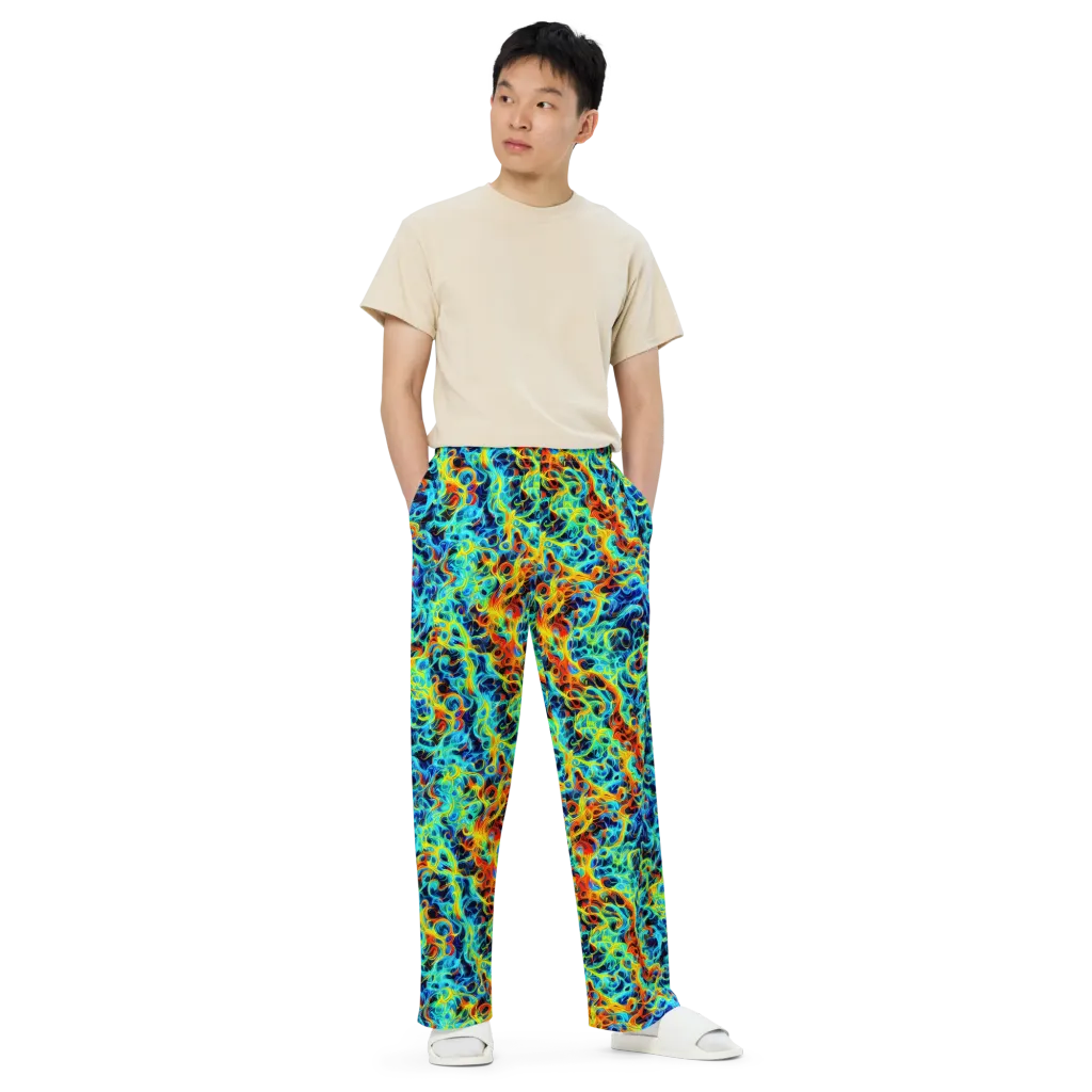 Liquid Frequency on Wide-Leg Pants — Front