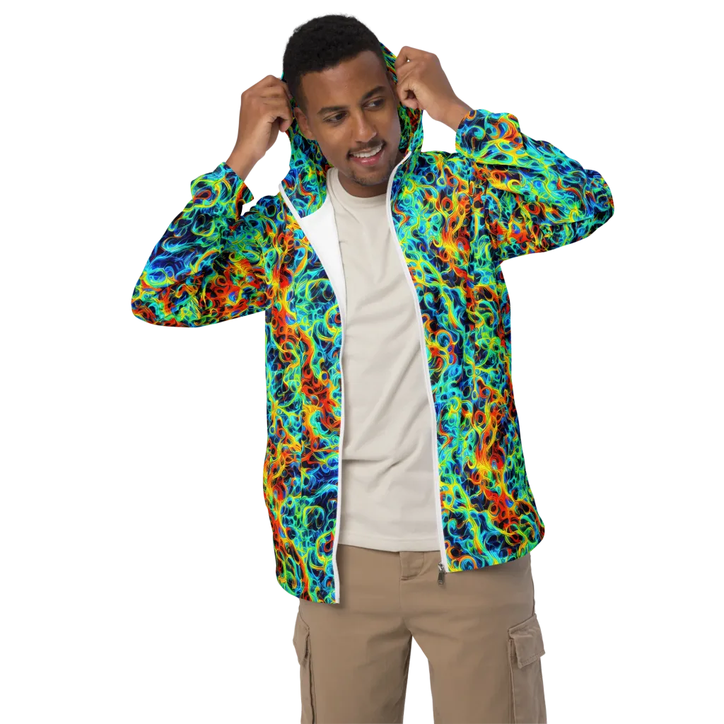 Liquid Frequency on Men's Windbreaker — Front