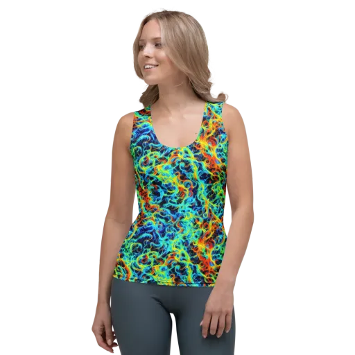 Liquid Frequency on a Women's Tank Top