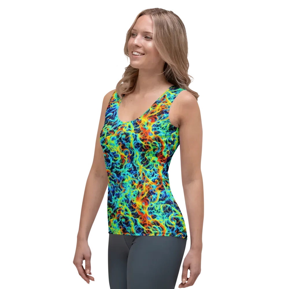 Liquid Frequency on Women's Tank Top — Left Front