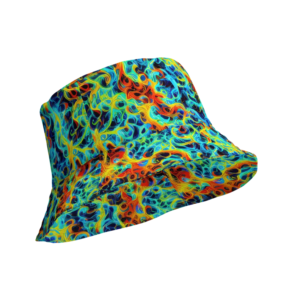 Liquid Frequency on Reversible Bucket Hat — Product details Outside
