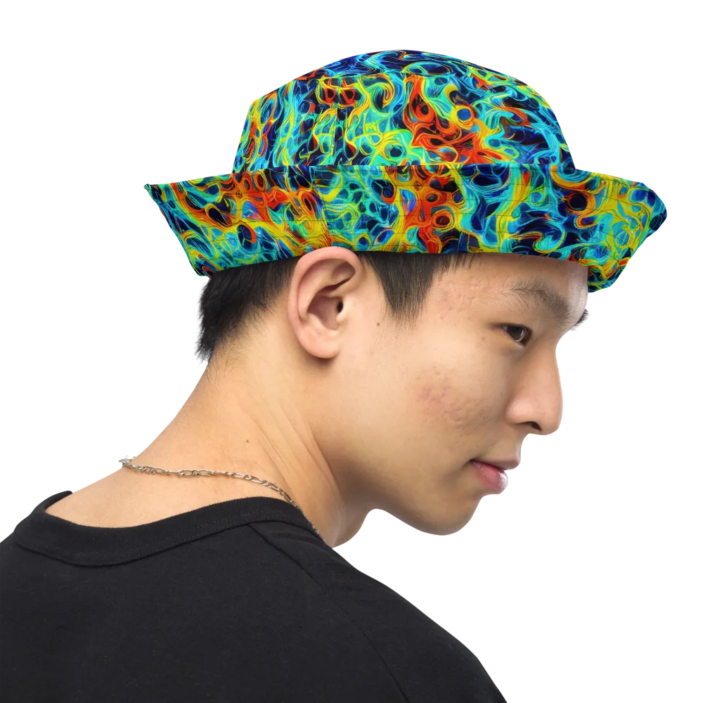 Liquid Frequency on Reversible Bucket Hat — Right Outside